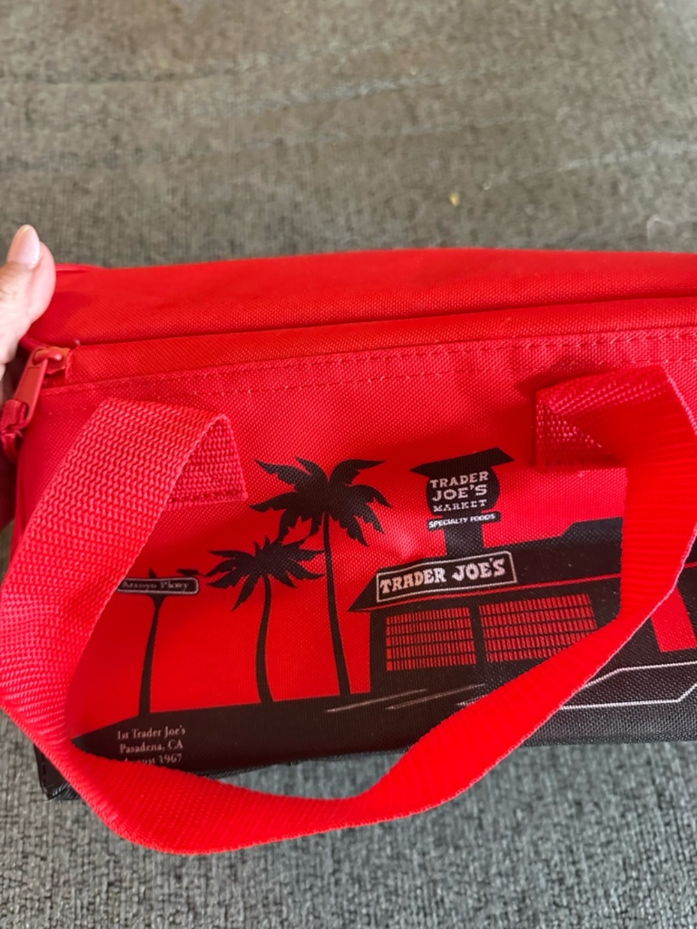 NWT Trader Joe's Red Insulated Small  Bag